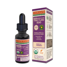 Organic Hercules Muscle Tension Hemp Tincture 500