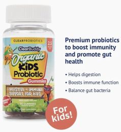 Clear Buddy Organic Kids Probiotic Gummies